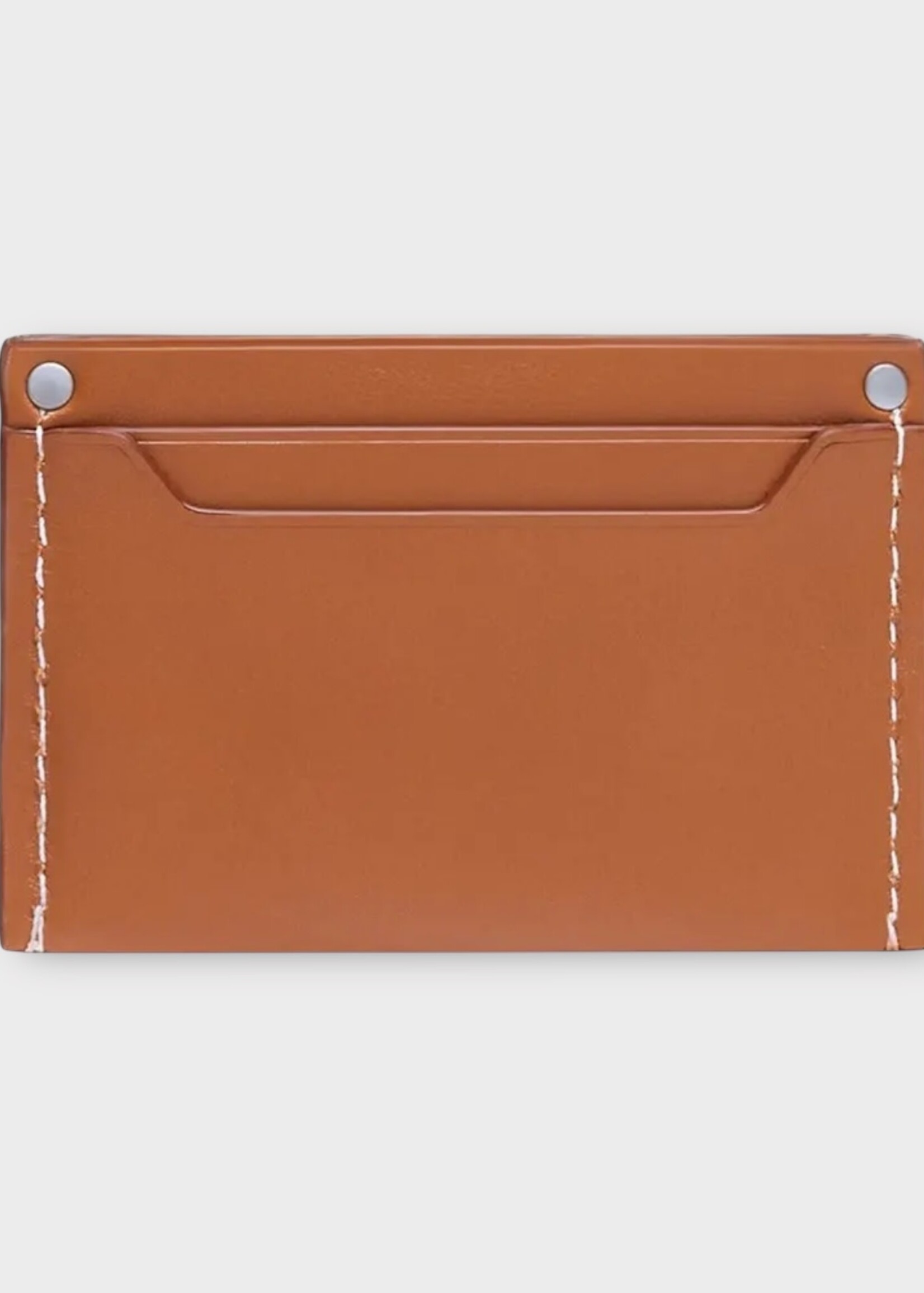 Jacquemus Jacquemus Wallet, Brown, Le Porte Carte Meunier Rectangular Card Holder in Light Brown w/ Topstitched Seams