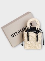 Ottolinger Ottolinger Bag, Multi, Signature Ceramic Bag in Seedpearl White and Black w/ Shoulder Strap