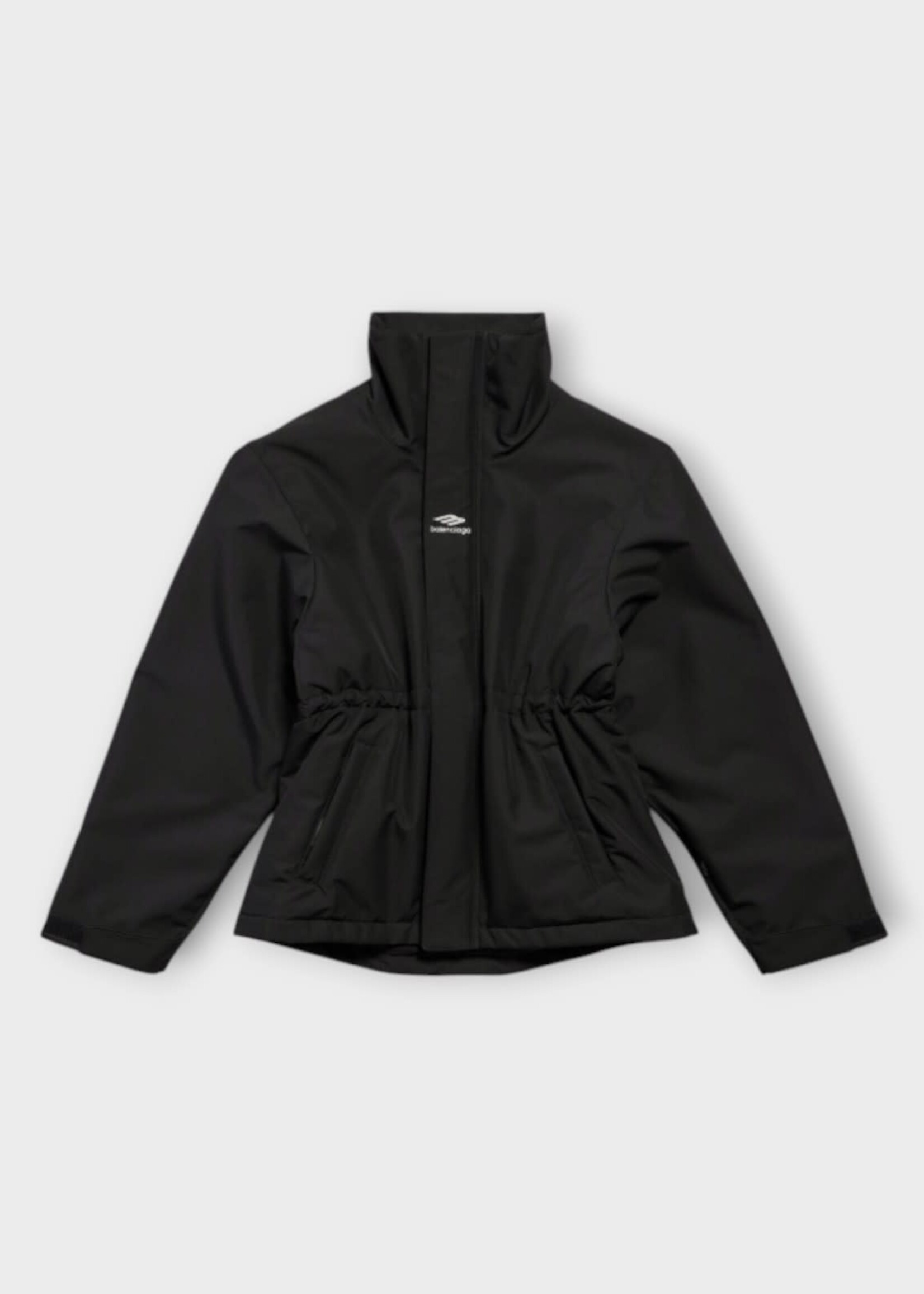 Balenciaga Balenciaga Jacket, Black, 3B Sports High Neck Zip Up Ski Parka