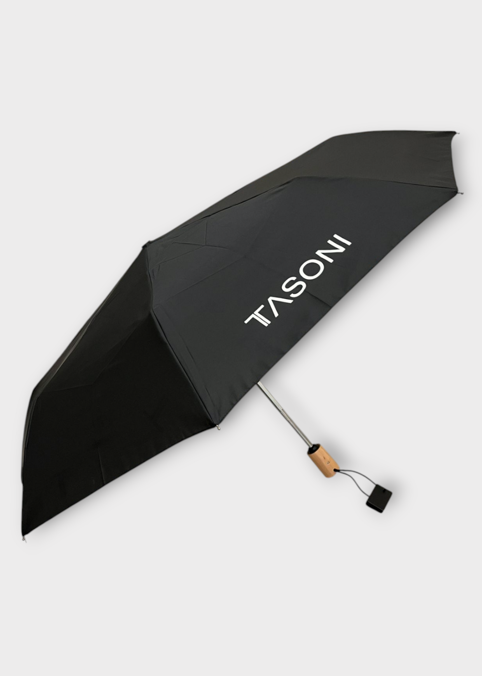 Tasoni Tasoni Umbrella, Print, Tasoni Umbrella In Black & Yellow w/ ''T'' Print All Over