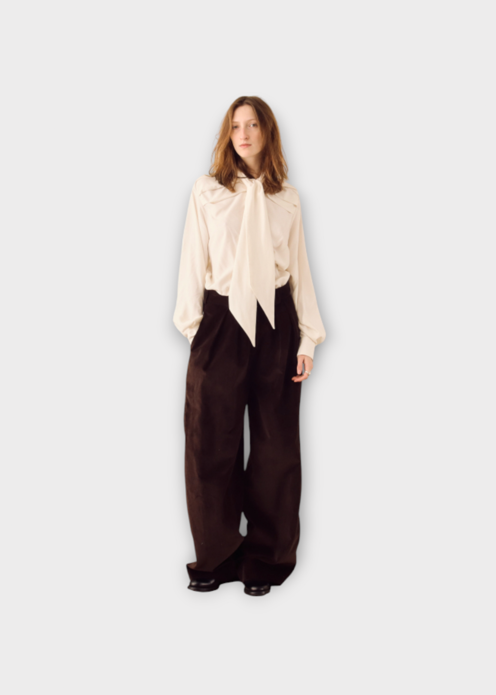 S.S. Daley S.S. Daley Trousers, Brown, Eilidh Corduroy Wide Leg Trousers In Dark Brown