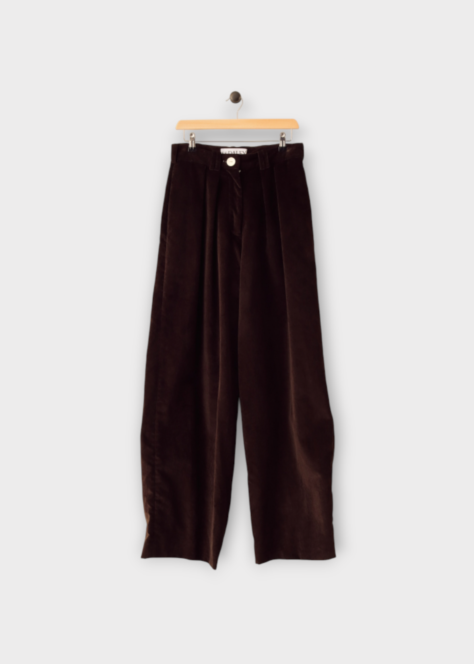 S.S. Daley S.S. Daley Trousers, Brown, Eilidh Corduroy Wide Leg Trousers In Dark Brown
