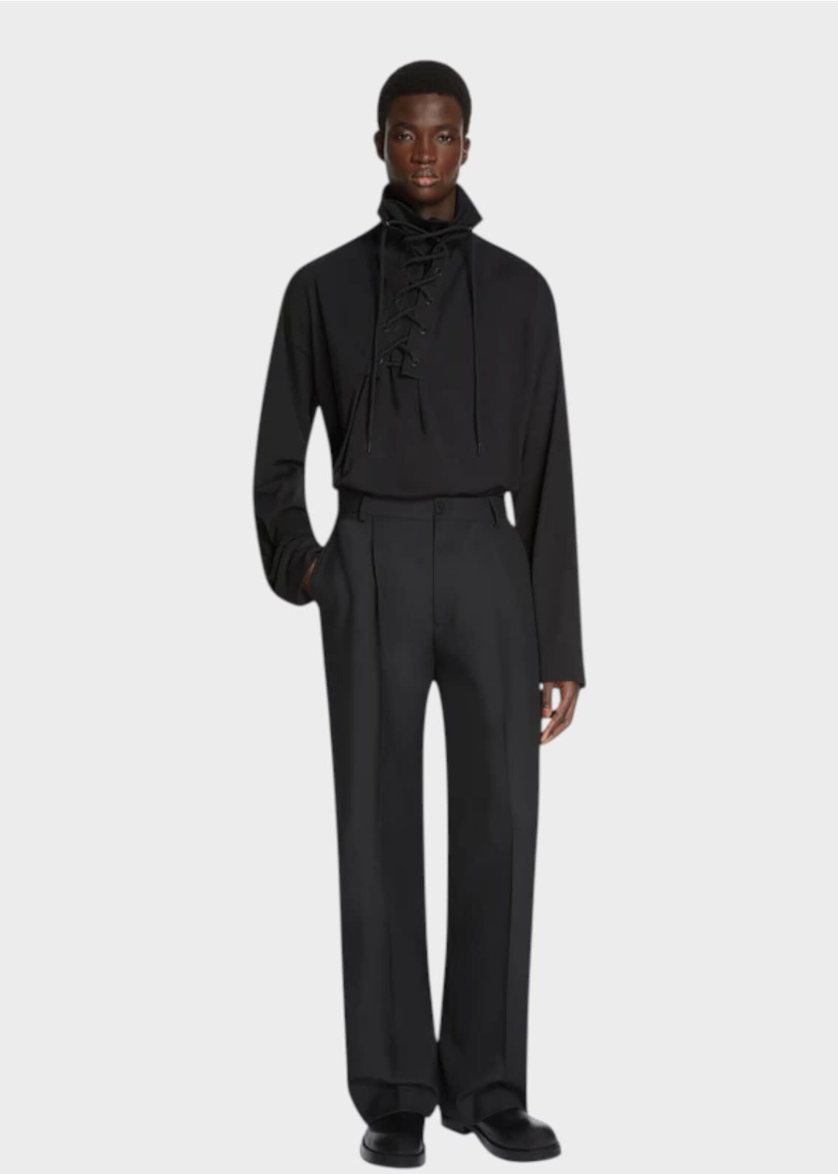 Dries Van Noten Dries Van Noten Trousers, Black, Panvel Wool Suit Pants w/ Pleats