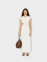 Christopher Esber Christopher Esber Dress, White, Mineral Stone Ruched Tank Dress