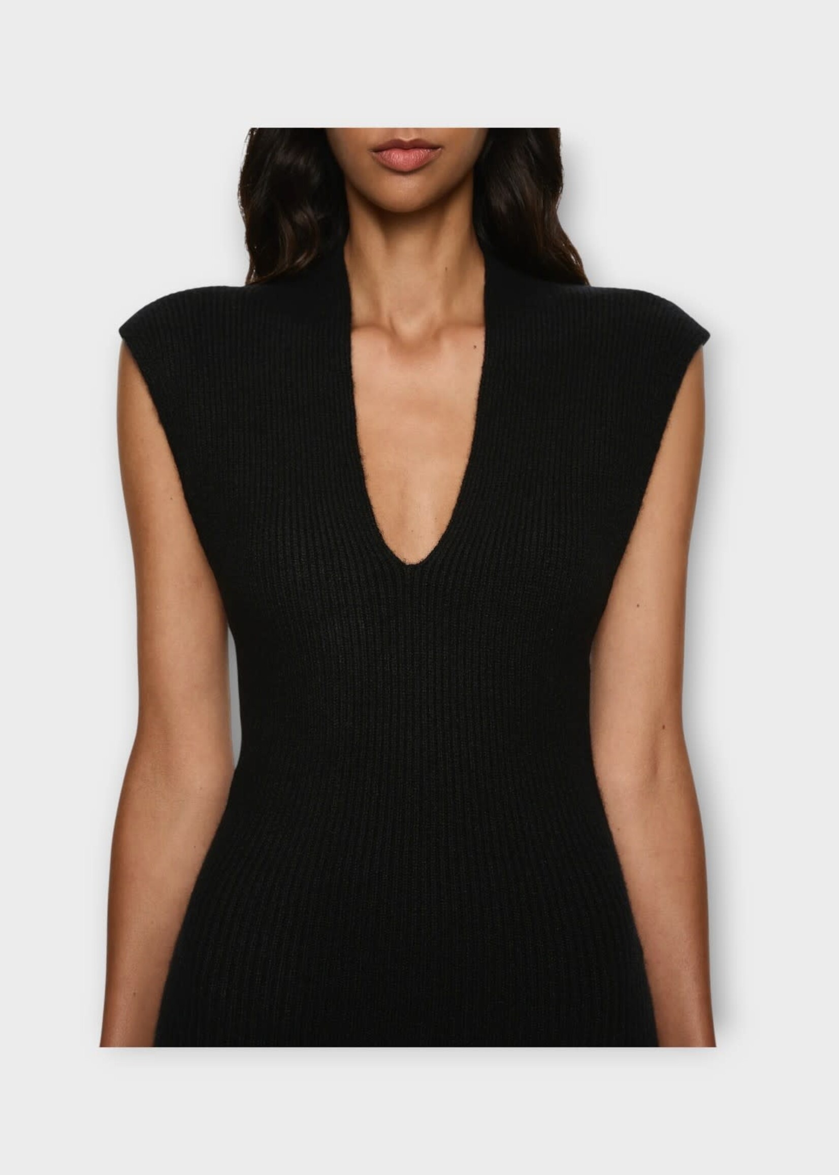 Christopher Esber Christopher Esber Dress, Black, Moulded Scarf Monument Cashmere & Silk Dress