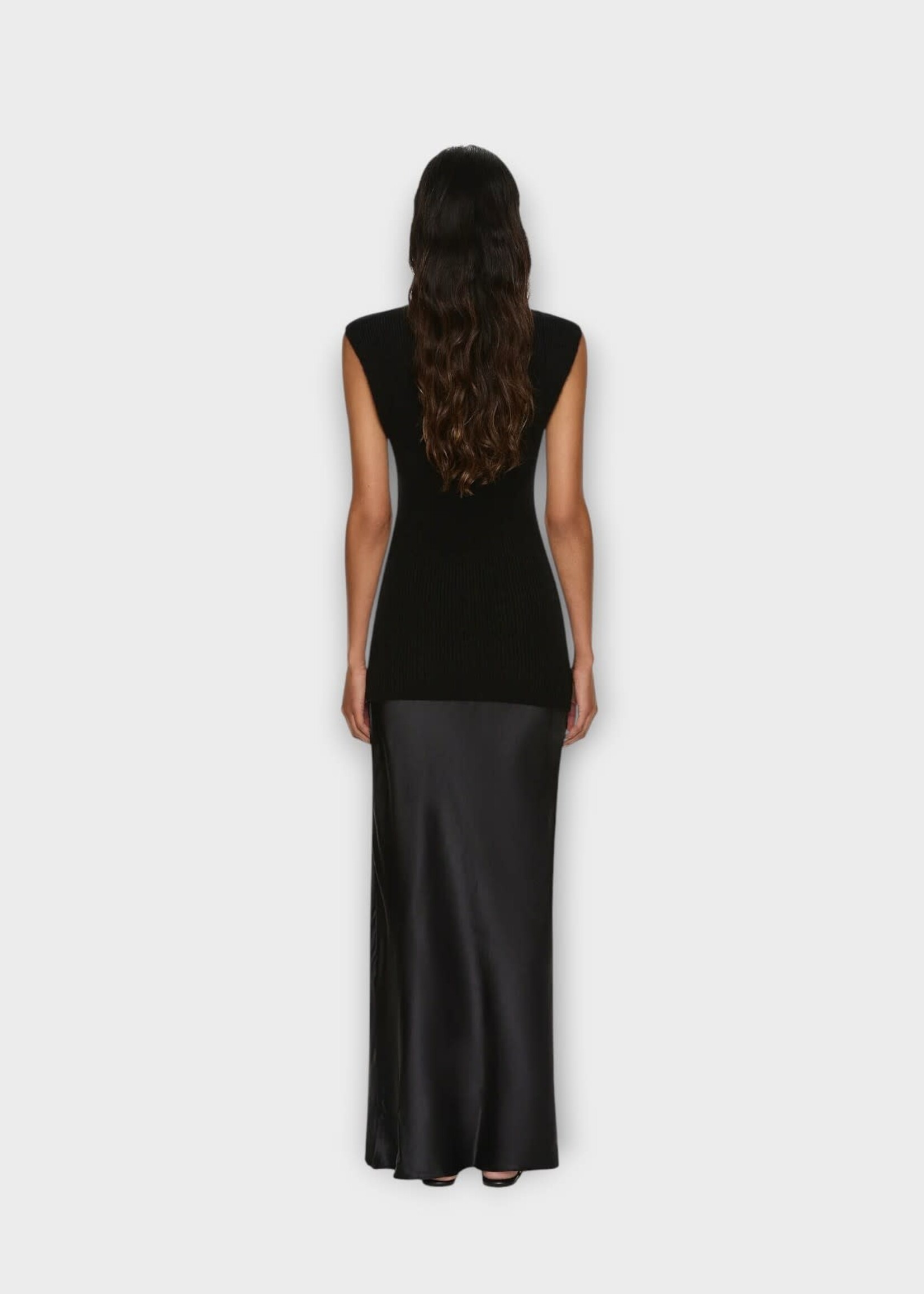 Christopher Esber Christopher Esber Dress, Black, Moulded Scarf Monument Cashmere & Silk Dress