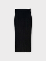Balenciaga Balenciaga Skirt, Black, Cotton Thin Ribs Knit Pencil Skirt