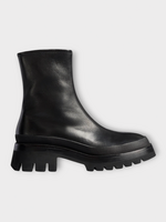 Khaite Khaite Boots, Black, Fallon 35 Stretch Nappa Ankle Boots In Black