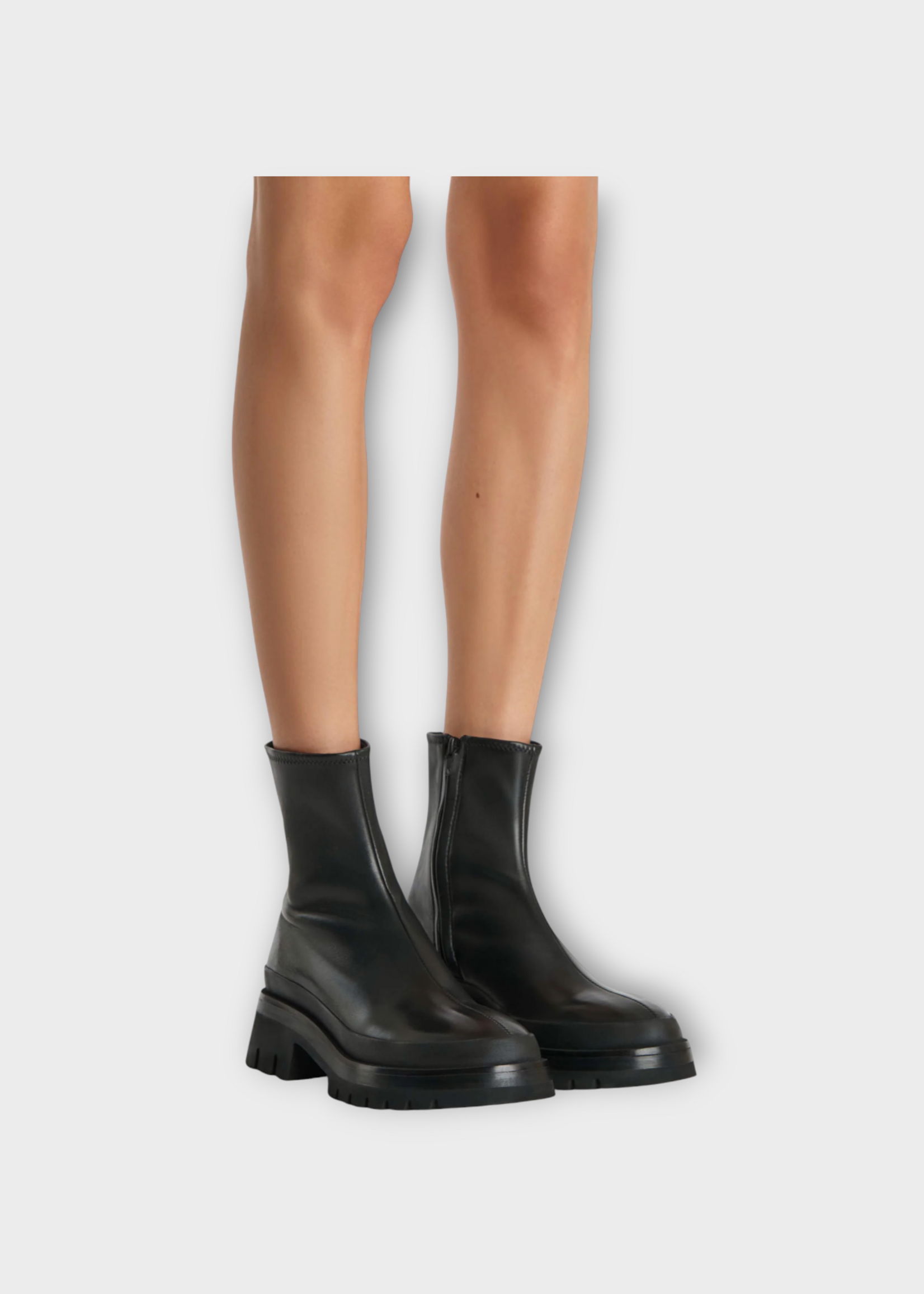 Khaite Khaite Boots, Black, Fallon 35 Stretch Nappa Ankle Boots In Black