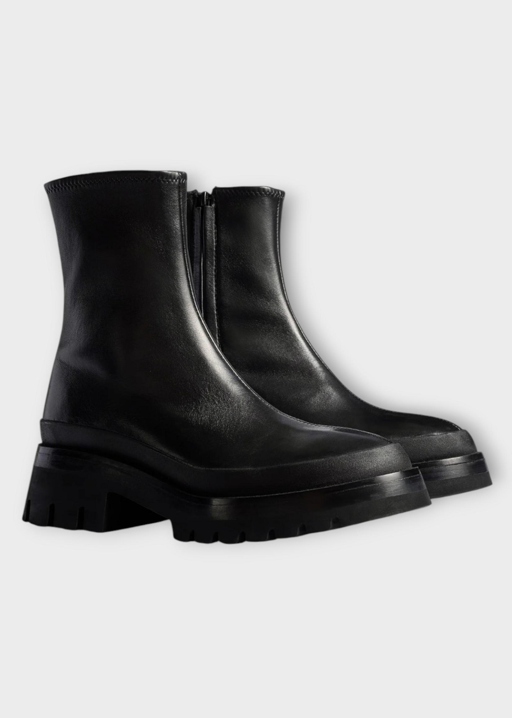 Khaite Khaite Boots, Black, Fallon 35 Stretch Nappa Ankle Boots In Black