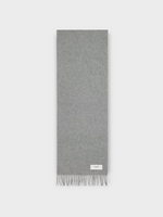 Celine Celine Scarf, Grey, Cashmere 30x180Cm Fringed Scarf In Medium Grey