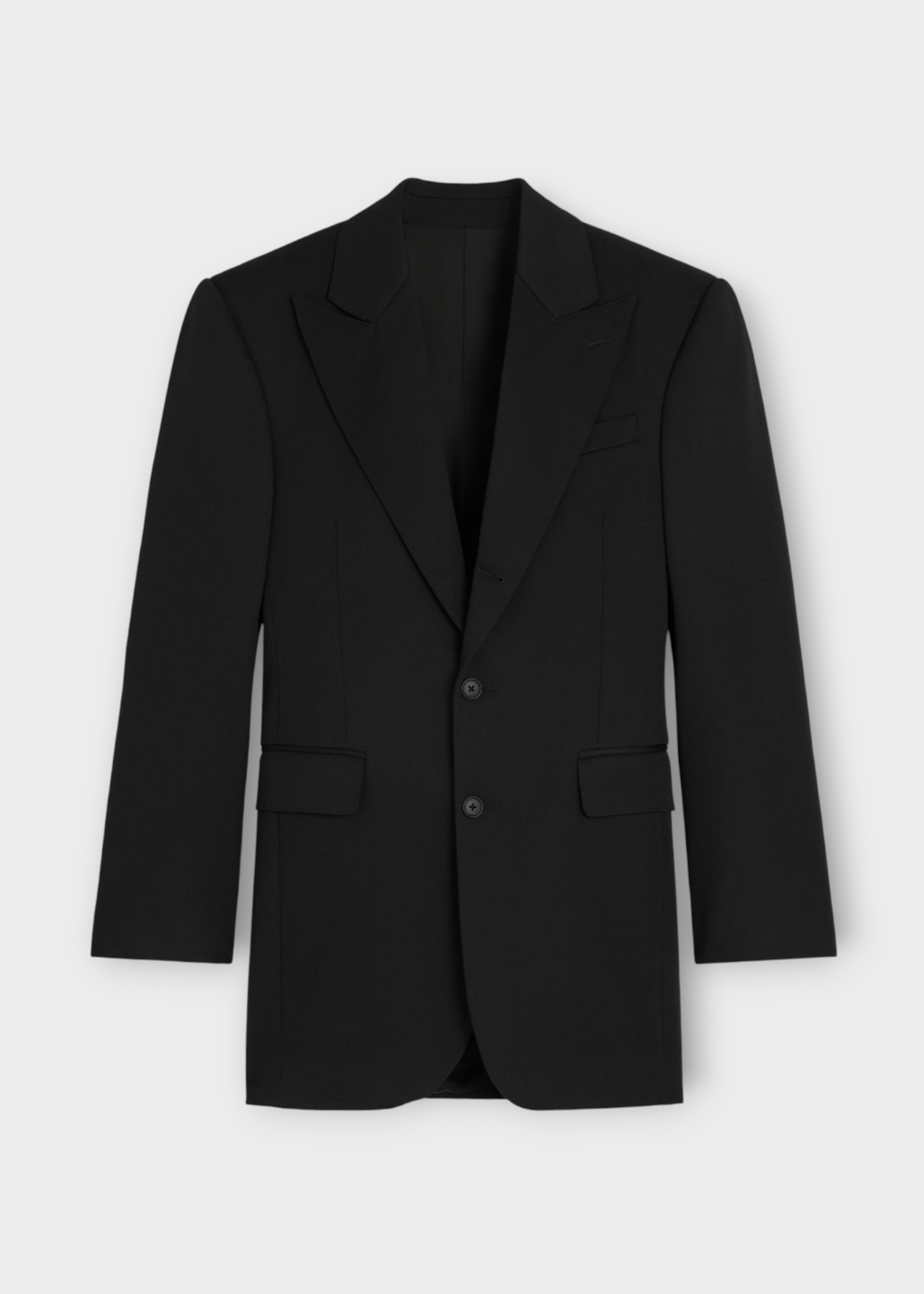 Celine Celine Jacket, Black, Colonne Collared Single Breasted Blazer Jacket