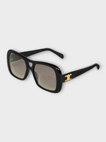 Celine Celine Sunglasses, Black, Triomphe 18 Square Frame Sunglasses