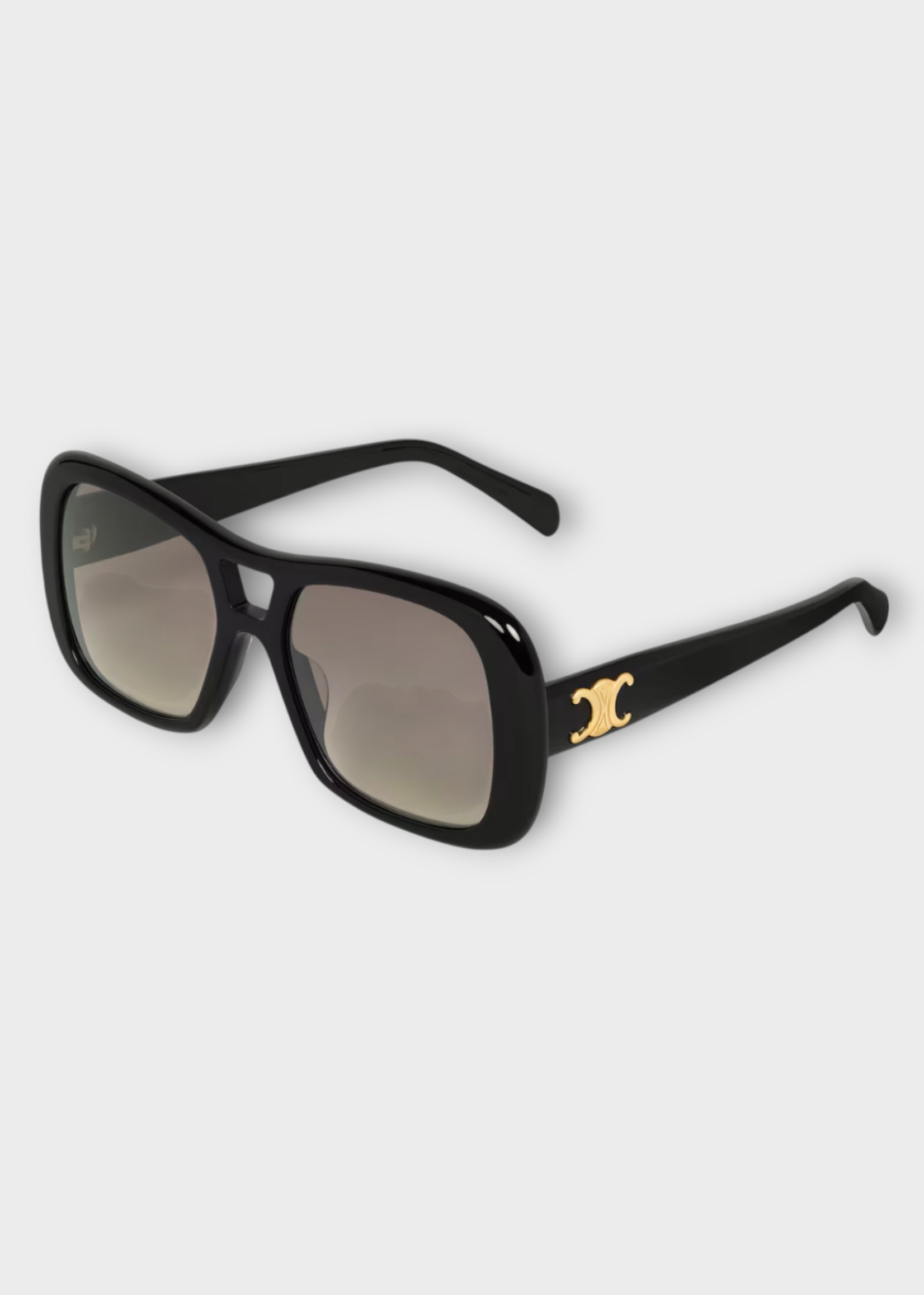 Celine Celine Sunglasses, Black, Triomphe 18 Square Frame Sunglasses