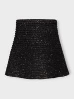 Alaia Alaia Skirt, Black, Sequin Embroidered A-Line Knit Skater Skirt