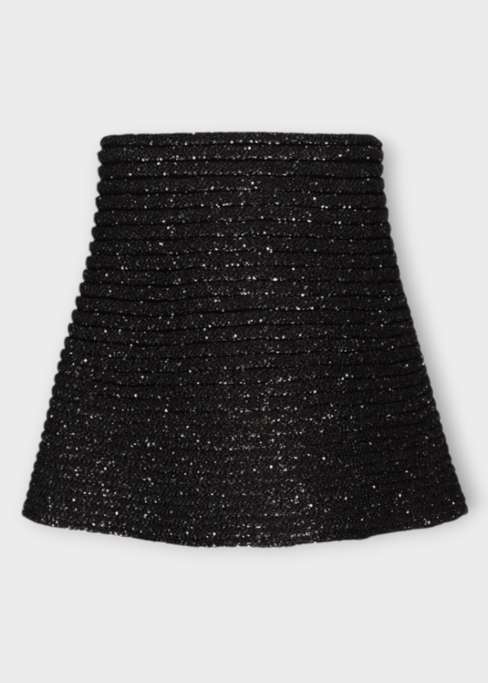 Alaia Alaia Skirt, Black, Sequin Embroidered A-Line Knit Skater Skirt