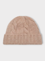 Loro Piana Loro Piana Hat, Pink, Napier Baby Cashmere Coarse hair Beanie In Pink Marble Melange