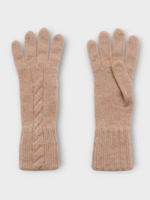 Loro Piana Loro Piana Gloves, Pink, Napier Baby Cashmere Coarse hair Gloves In Pink Marble Melange
