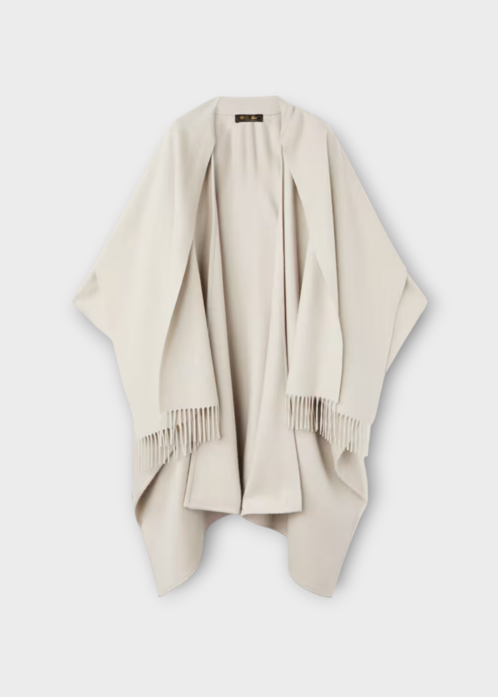 Loro Piana Loro Piana Scarf, Grey, Daisy Cashmere Fringed Shawl Cape In Earl Grey