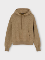 Loro Piana Loro Piana Knitwear, Brown, Rio Bodro Cashmere Hooded Sweater in Wood Grain Melange