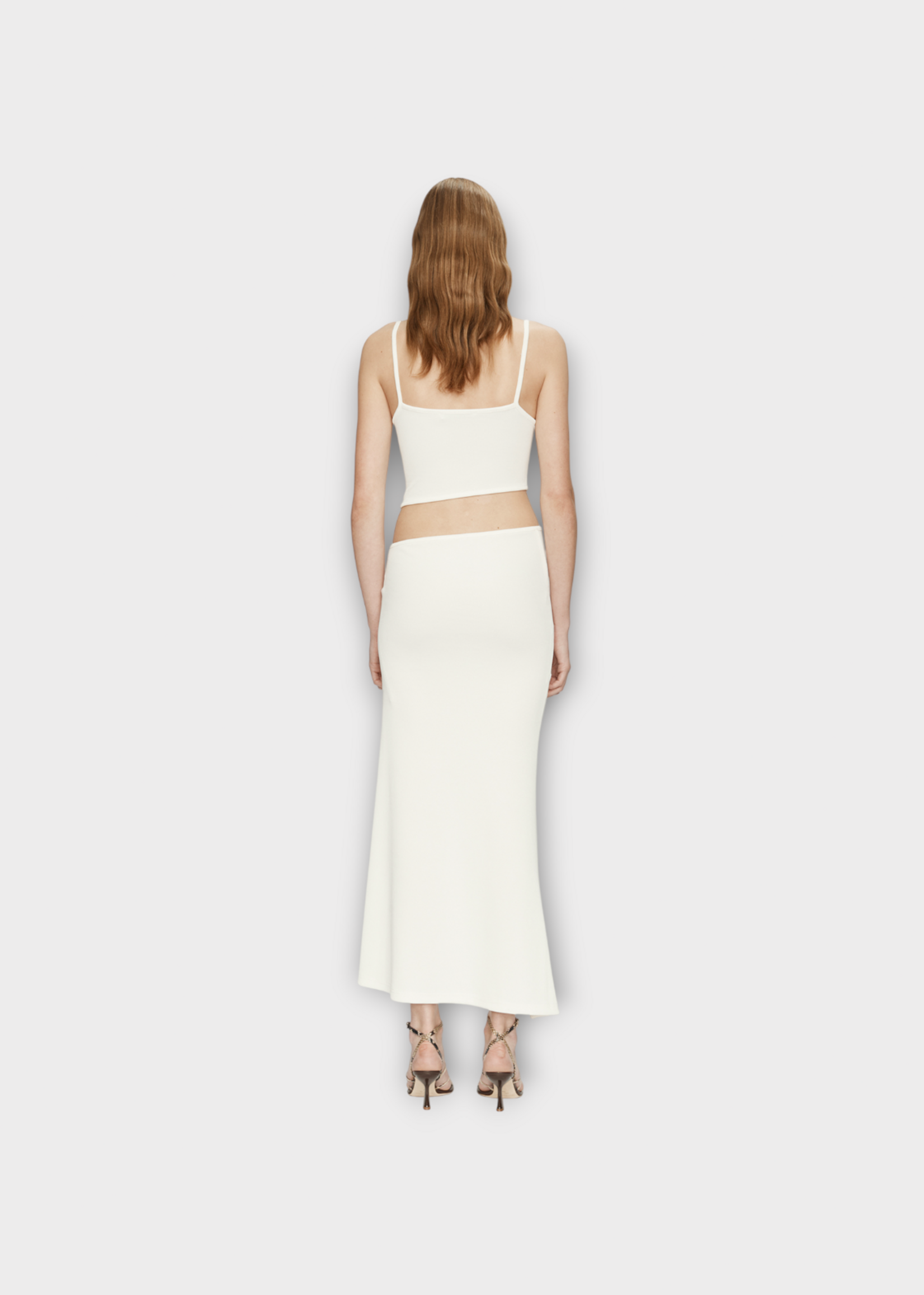 Christopher Esber Christopher Esber Dress, White, Mineral Stone Separation Tank Dress