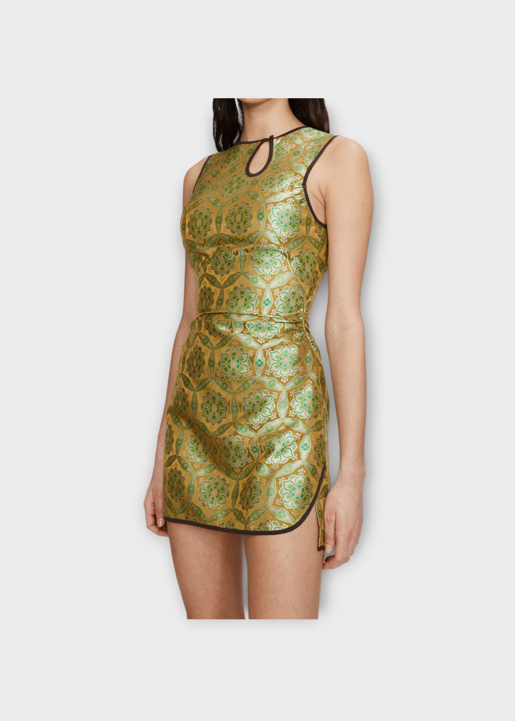 Christopher Esber Christopher Esber Dress, Print, Sleeveless Loophole Mini Tank Dress In Palmira Print