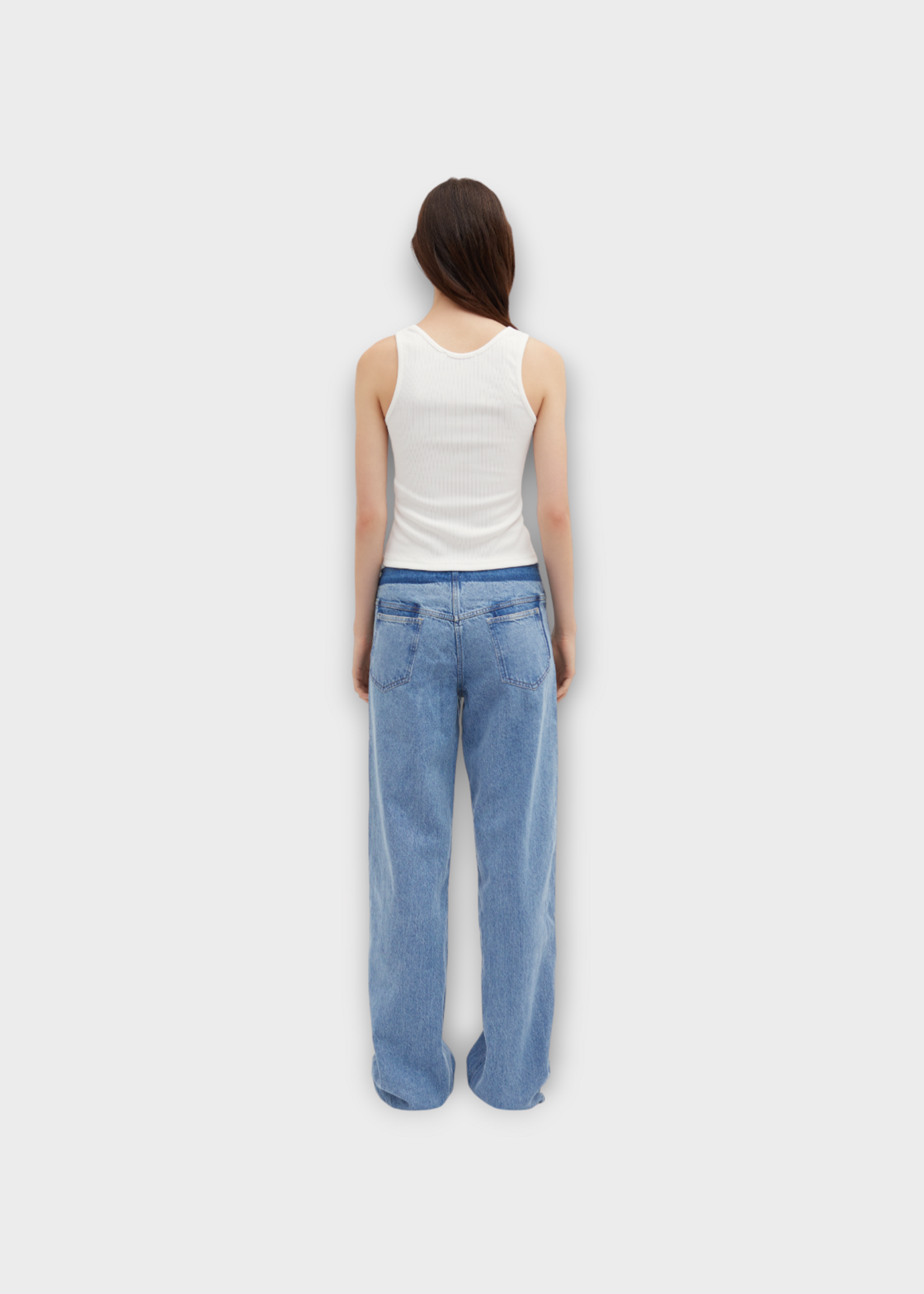 Christopher Esber Christopher Esber Jeans, Blue, Cotton Denim Deconstructed Pants