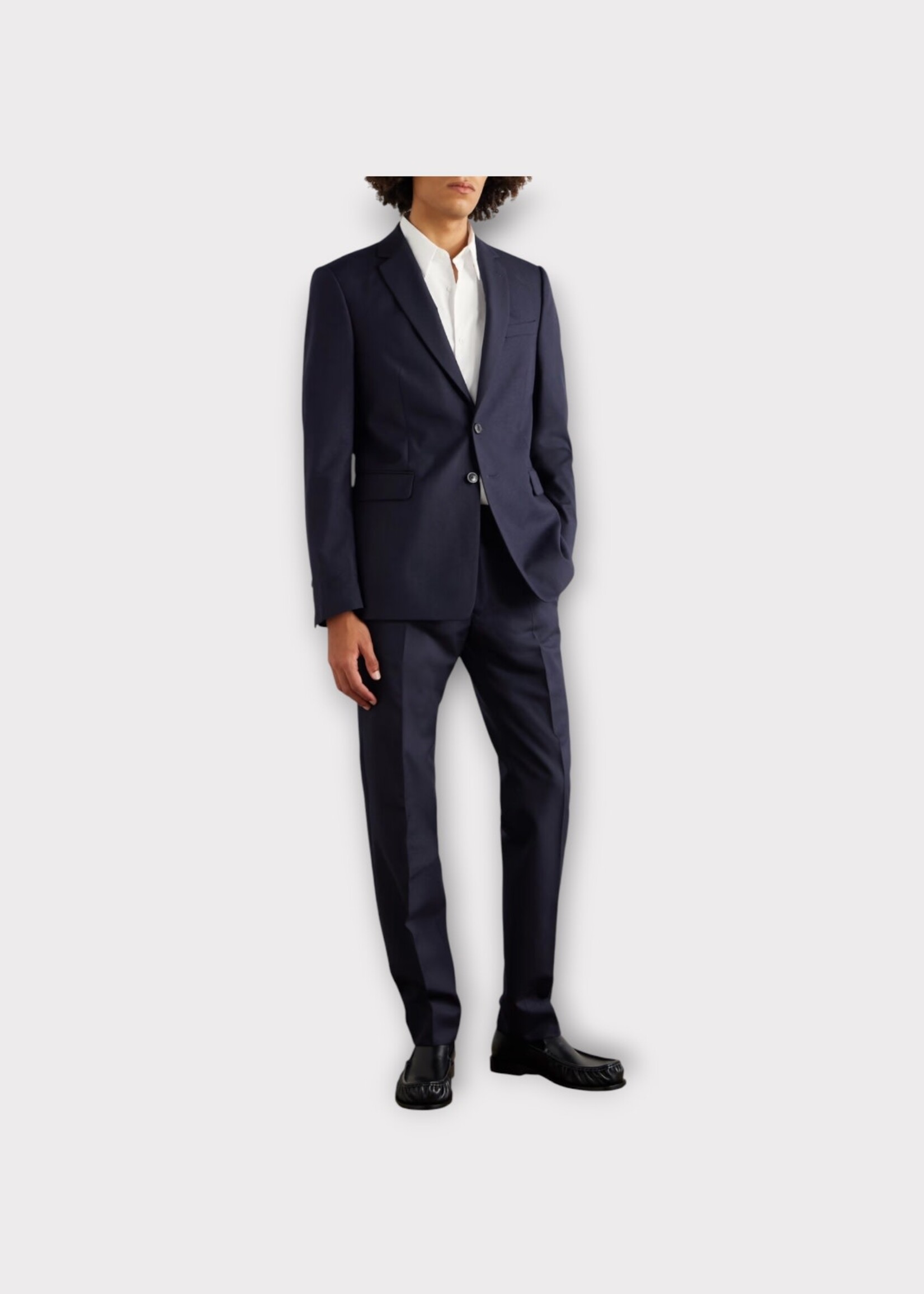 Dries Van Noten Dries Van Noten Suit, Navy, Kayne Wool Slim Fit Suit In Navy w/ Side Slits