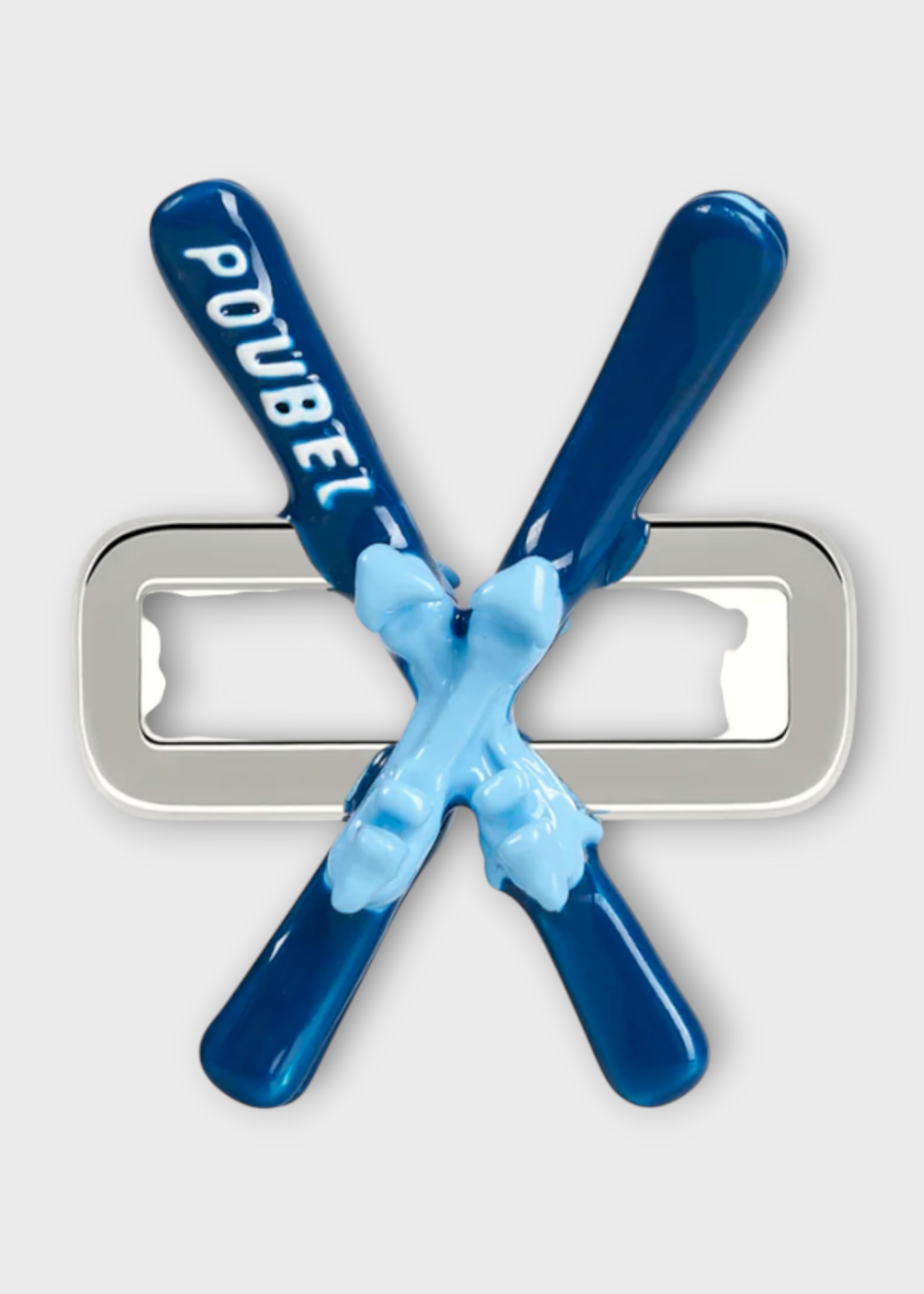 Poubel Poubel Charm, Print, Skies Painted Enamel in Blue w/ Sterling Silver