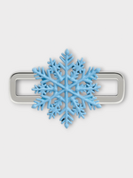 Poubel Poubel Charm, Print, Snowflake Painted Enamel w/ Sterling Silver