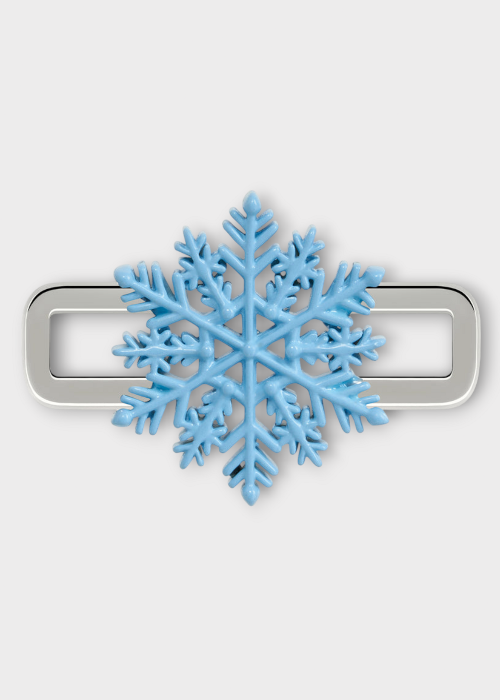 Poubel Poubel Charm, Print, Snowflake Painted Enamel w/ Sterling Silver