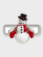 Poubel Poubel Charm, Print, Snowman Painted Enamel w/ Sterling Silver