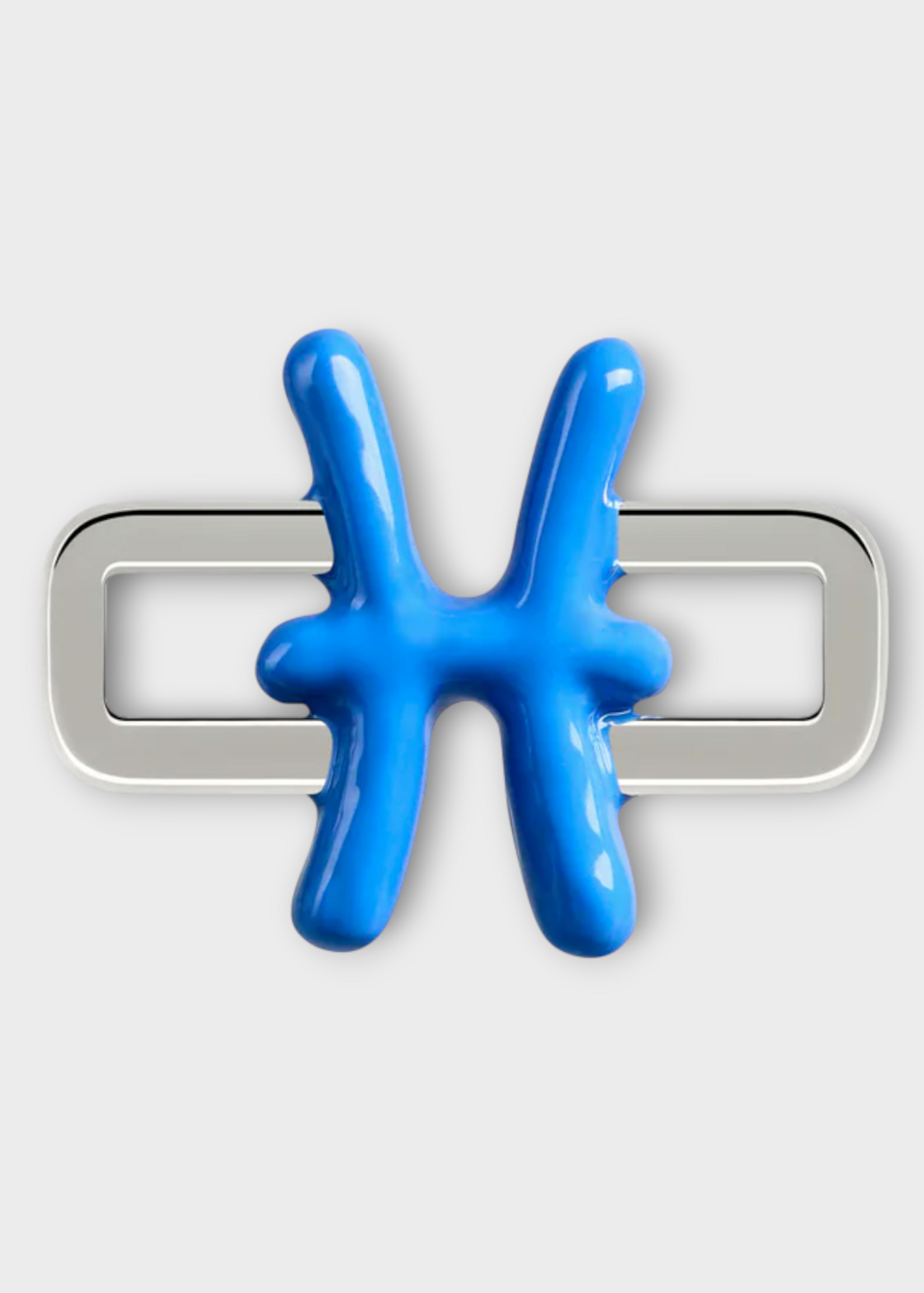 Poubel Poubel Charm, Print, Pisces Fish Painted Enamel w/ Sterling Silver