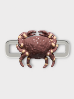 Poubel Poubel Charm, Print, Cancer Crab Painted Enamel w/ Sterling Silver