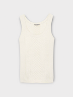 J.W. Anderson J.W.Anderson Top, White, Cable Tank Top In Ivory