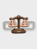 Poubel Poubel Charm, Print, Libra Scale Painted Enamel w/ Sterling Silver