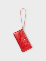 Courreges Courreges Bag, Red, Zipped Naplack Pouch Shoulder Bag In Bright Red w/ Zip Closure