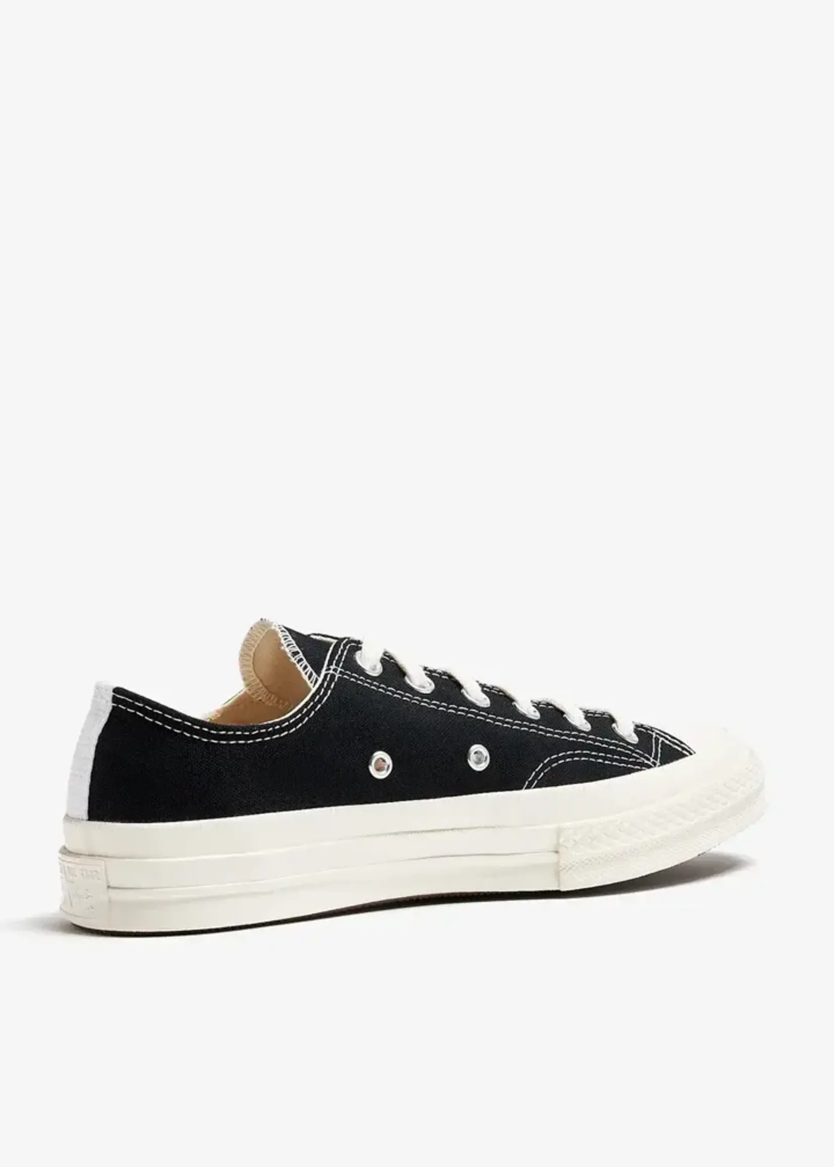 Comme des Garcons Play Comme des Garcons Play Sneakers, Black, Low Top Chuck Taylor Play Converse w/ Small Red Heart Logo