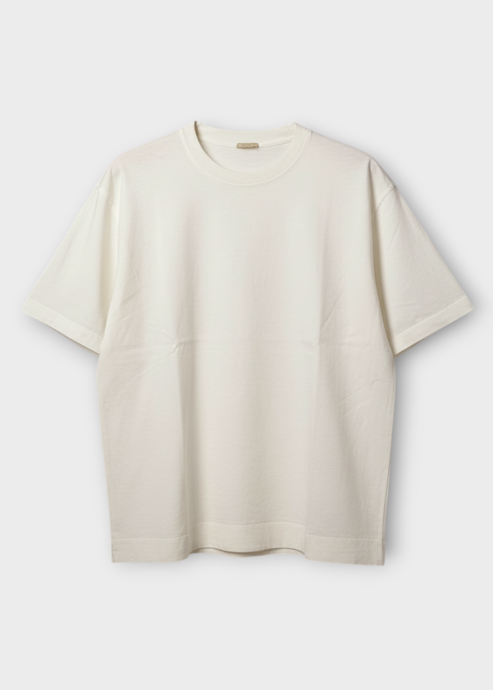 Massimo Alba Massimo Alba T-Shirt, White, Nevis Cotton Crew Neck T-Shirt in White