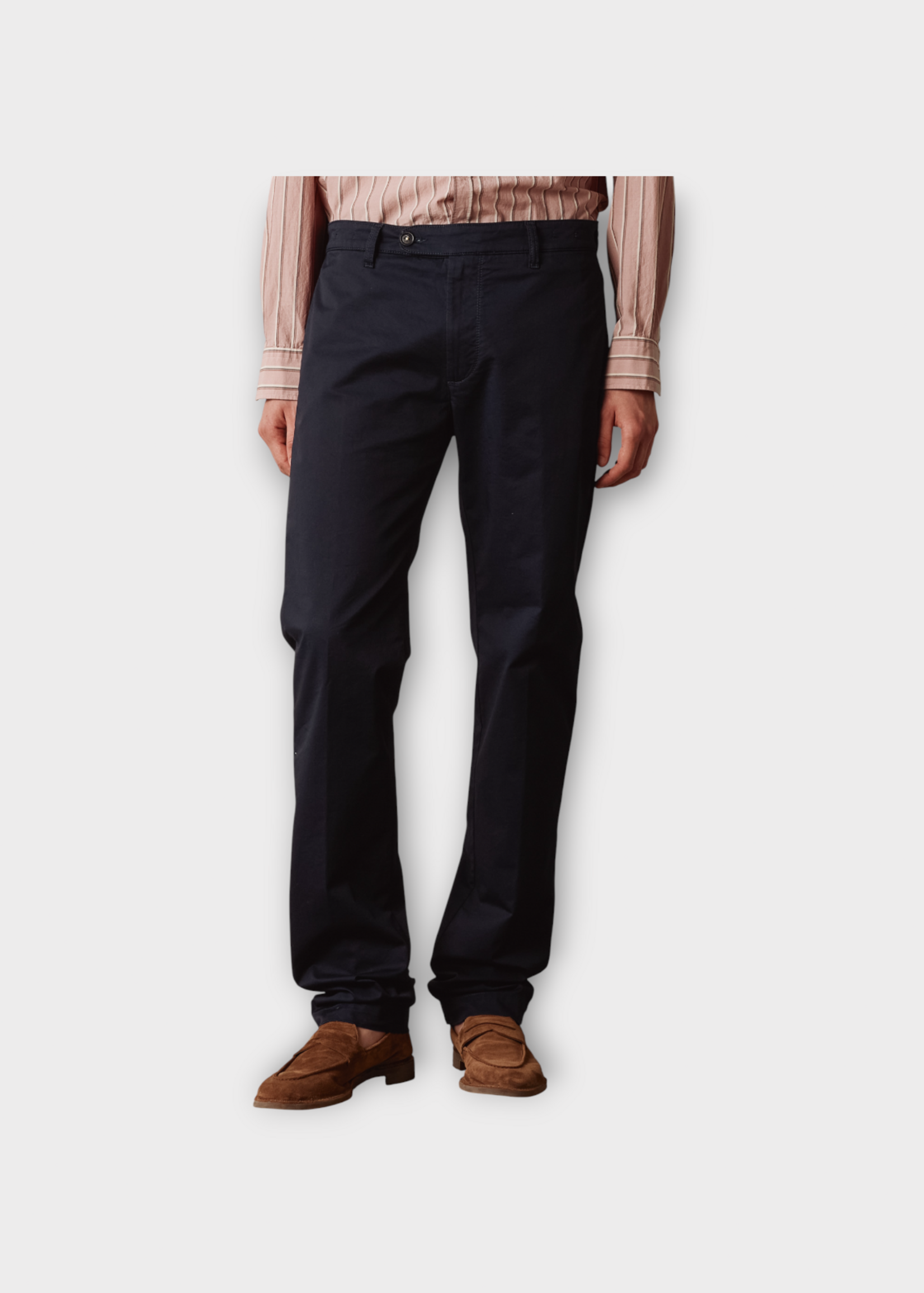 Massimo Alba Massimo Alba Trousers, Blue, Winch2 Cotton Classic Fit Pants In Dark Blue