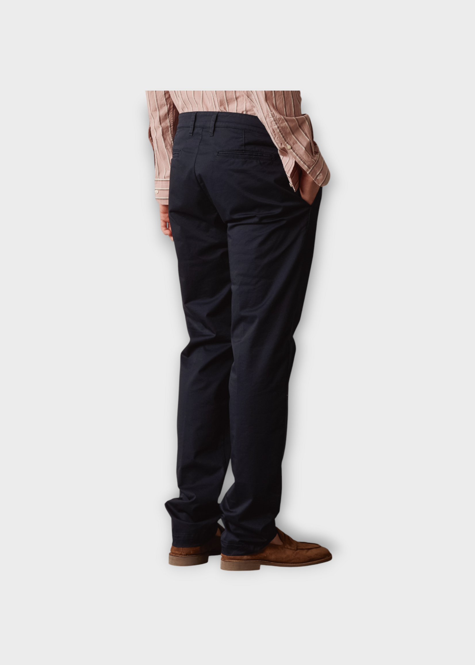 Massimo Alba Massimo Alba Trousers, Blue, Winch2 Cotton Classic Fit Pants In Dark Blue