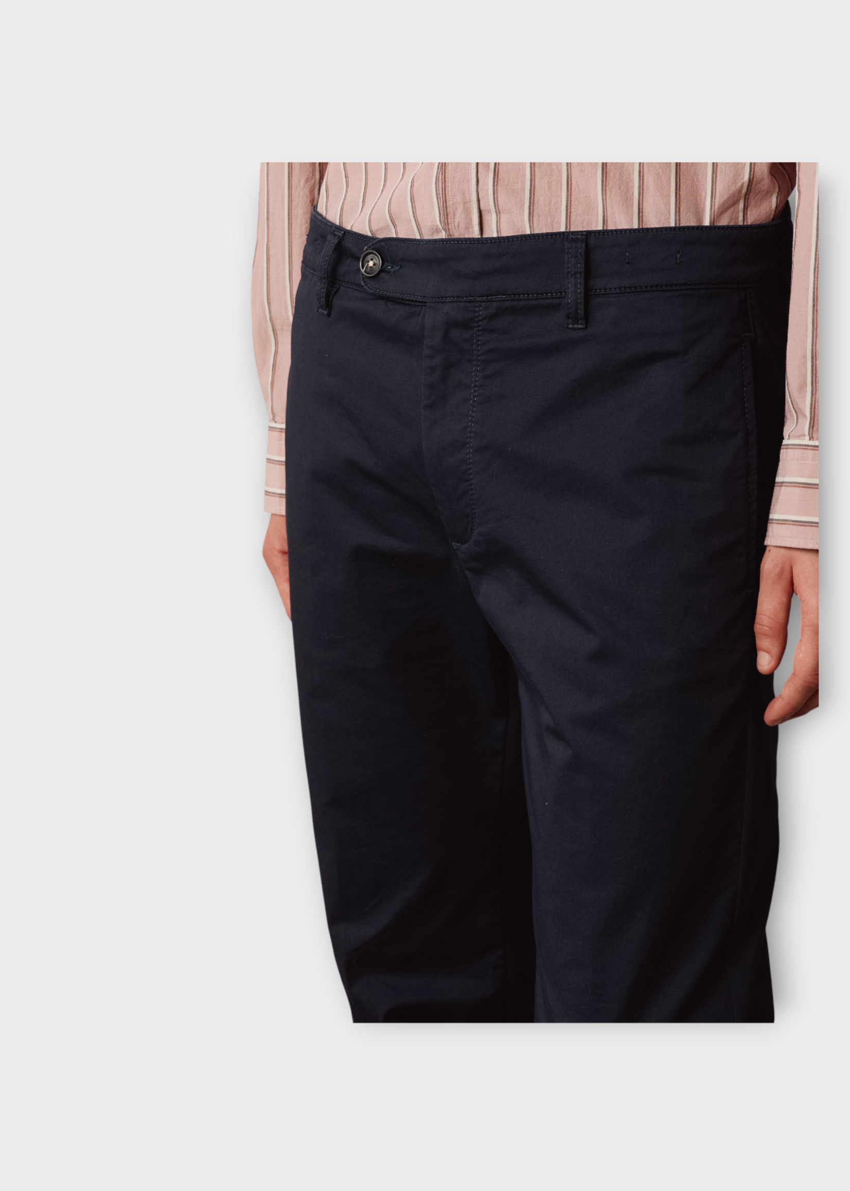 Massimo Alba Massimo Alba Trousers, Blue, Winch2 Cotton Classic Fit Pants In Dark Blue