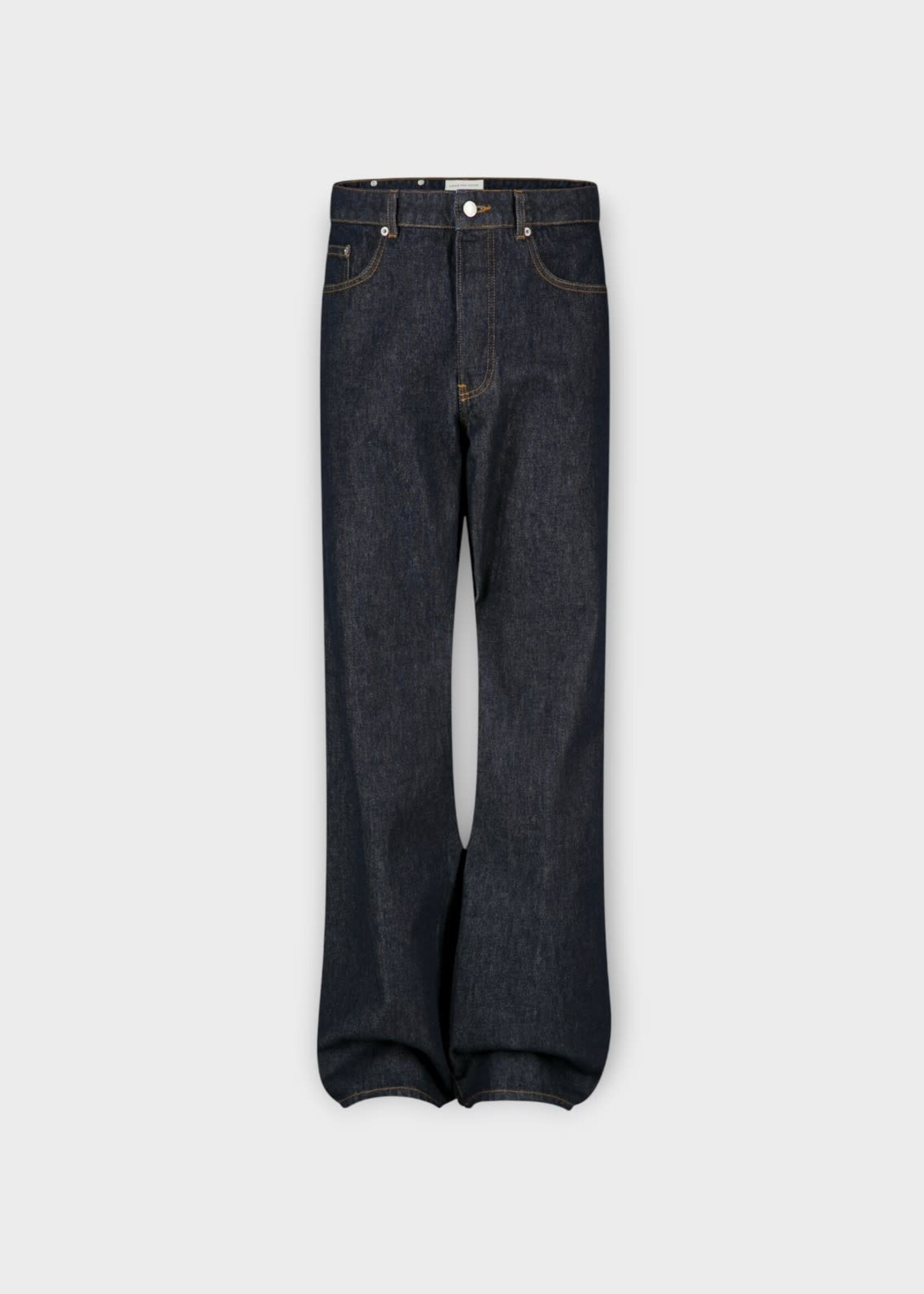 Dries Van Noten Dries Van Noten Jeans, Blue, Cotton Peyter Straight Leg Trousers In Indigo