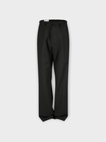 Dries Van Noten Dries Van Noten Trousers, Black, Cotton Hamer Wide Leg Elastic Waist Sweat Pants