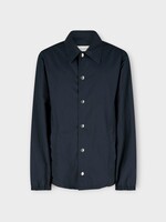 Dries Van Noten Dries Van Noten Shirt, Navy, Vorries Collared Button Up Drawstring Overshirt