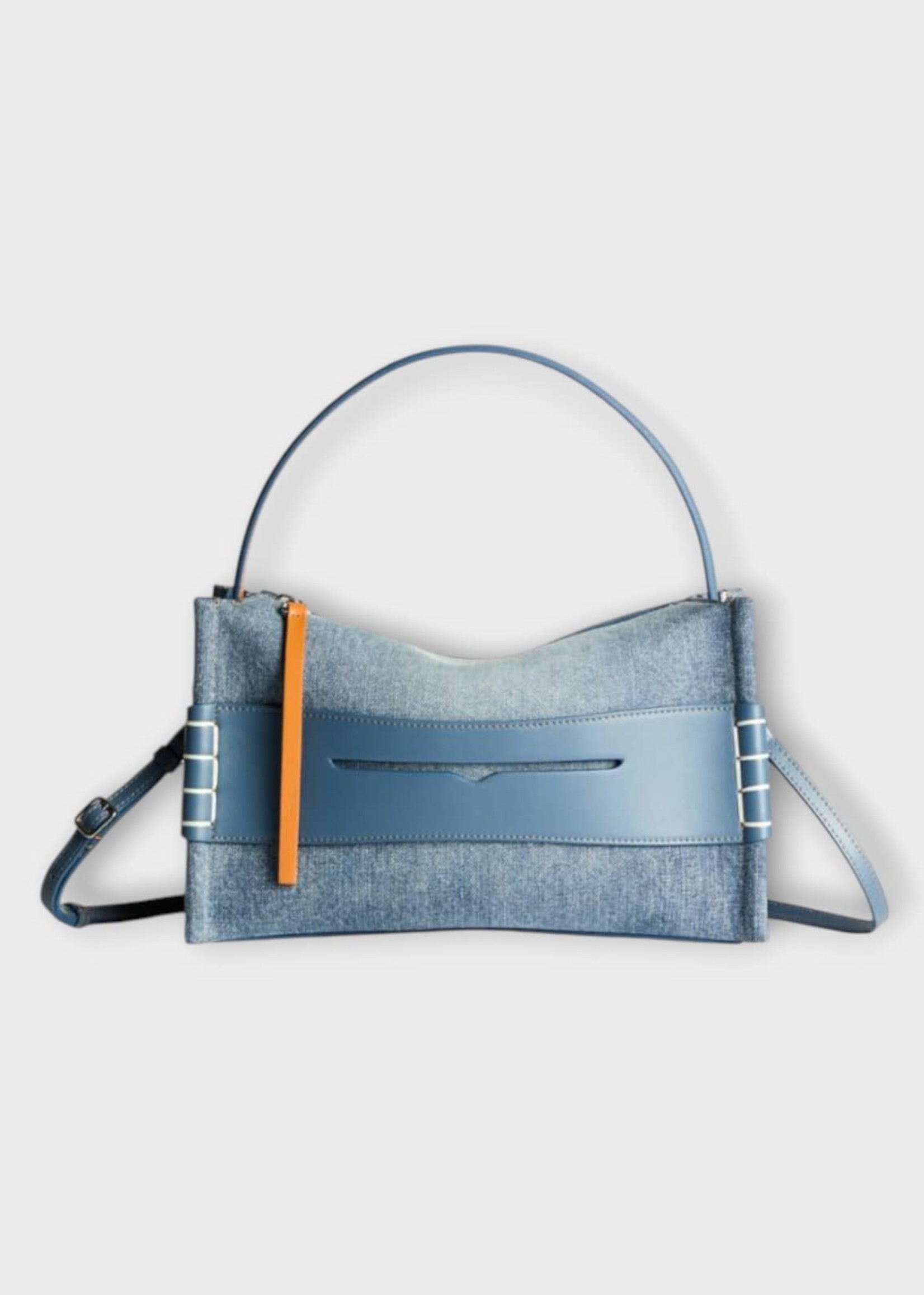 J.W. Anderson J.W. Anderson Bag, Blue, Loafer Strap Bag In Mid Blue Denim