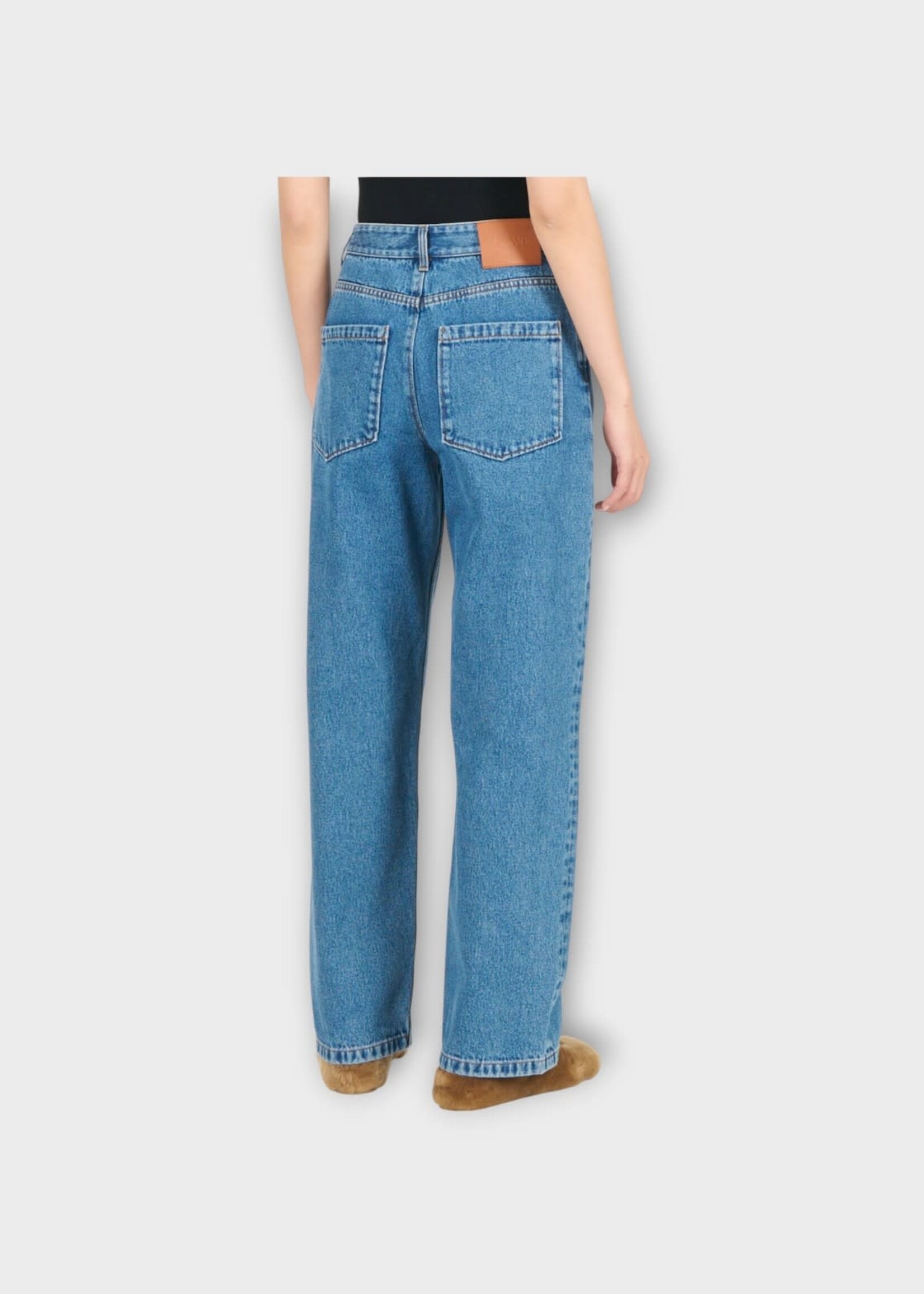 Loewe Loewe Jeans, Blue, Cotton Anagram Baggy Jeans In Blue