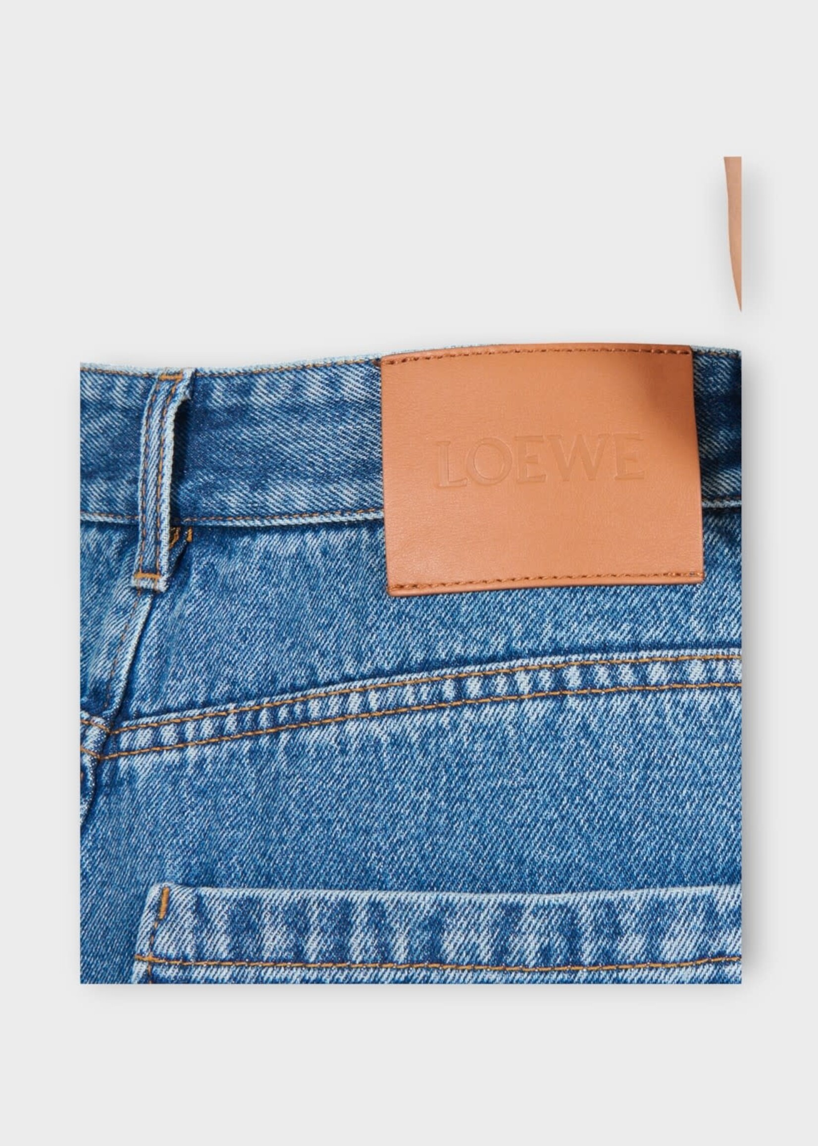 Loewe Loewe Jeans, Blue, Cotton Anagram Baggy Jeans In Blue