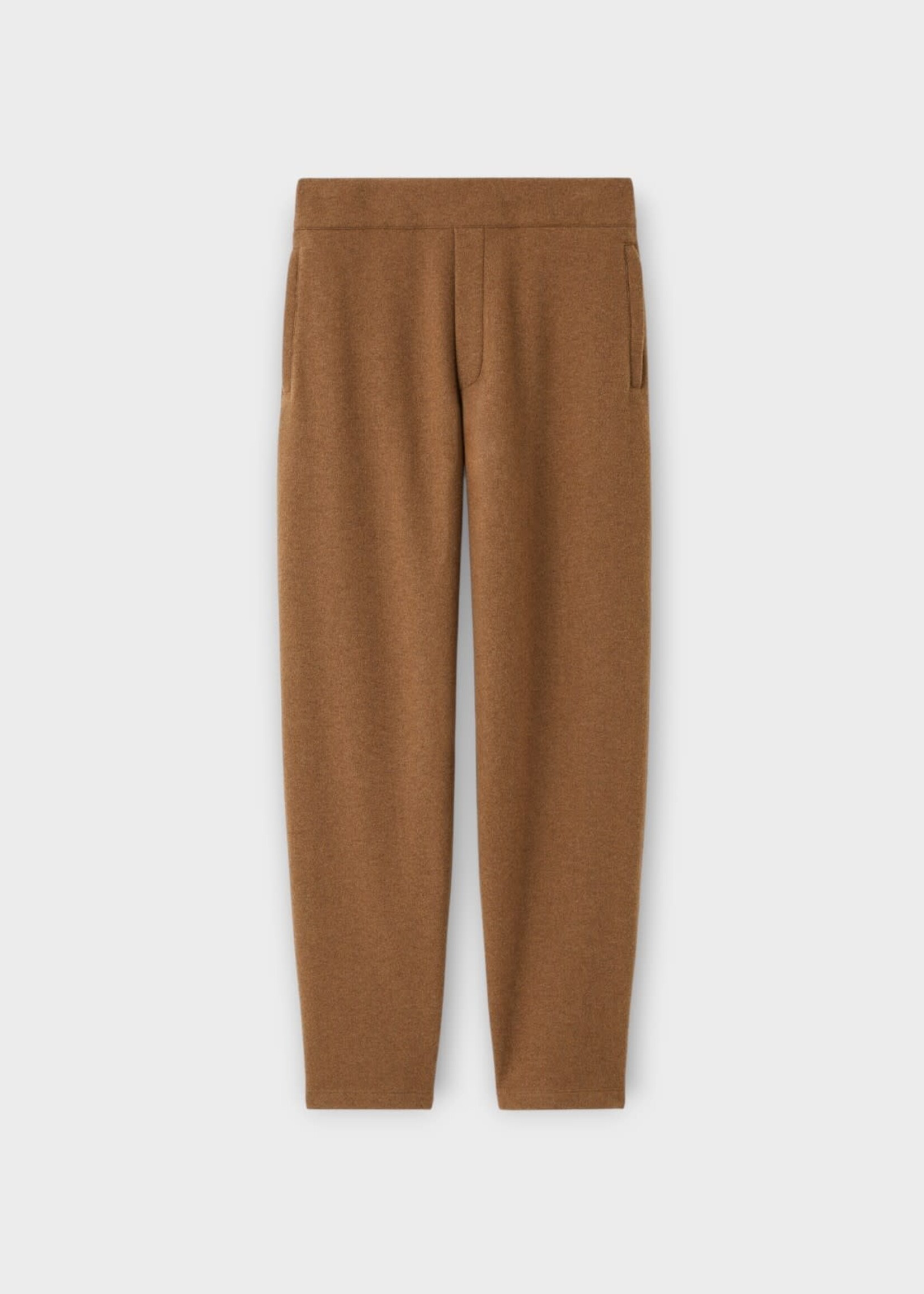Loro Piana Loro Piana Trousers, Brown, Hazel Wool & Cashmere High Waisted Straight Leg Pants In Terracotta Taupe
