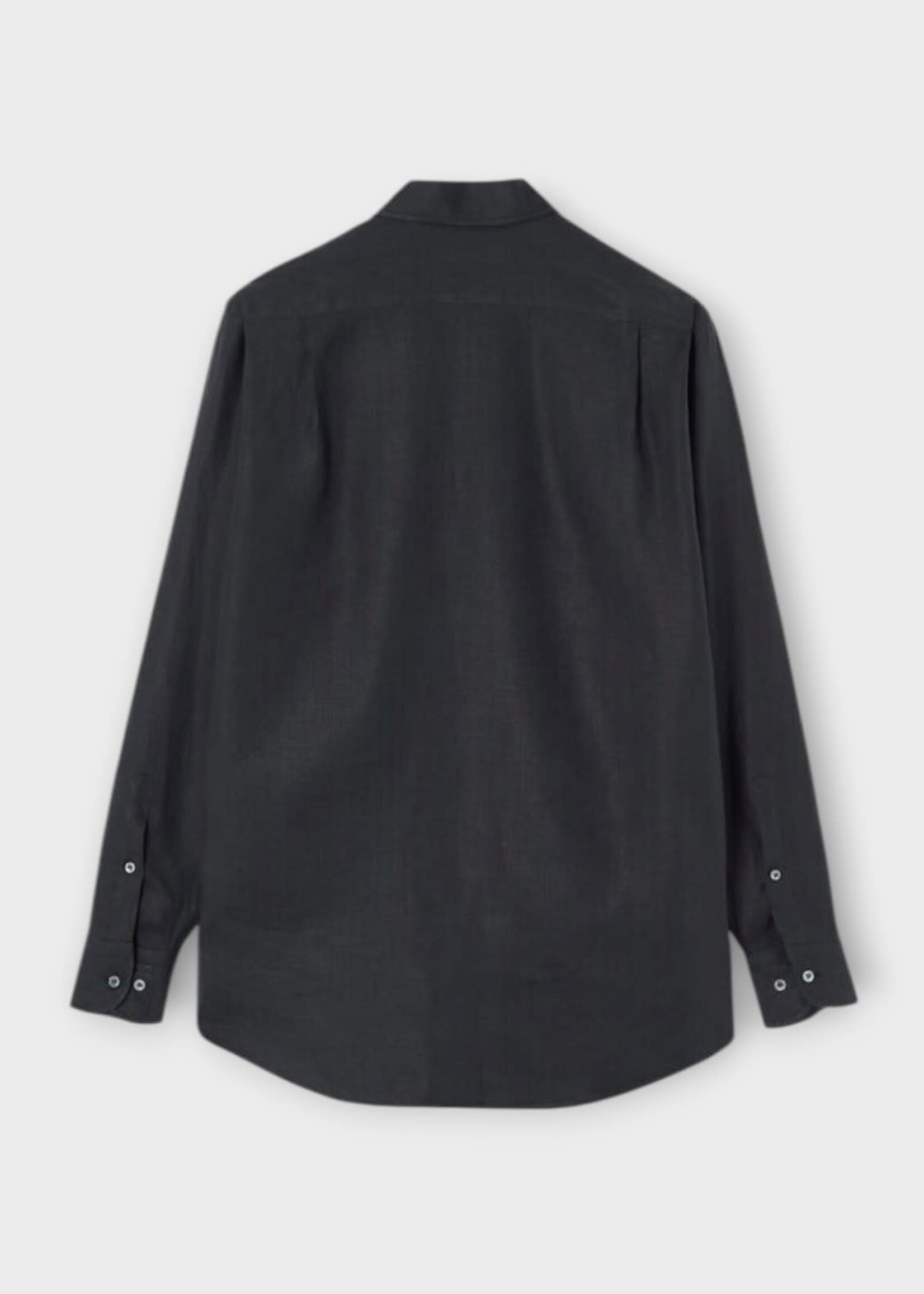 Loro Piana Loro Piana Shirt, Navy, Andre' Linen Shirt In Blue Navy w/ Chest Pocket